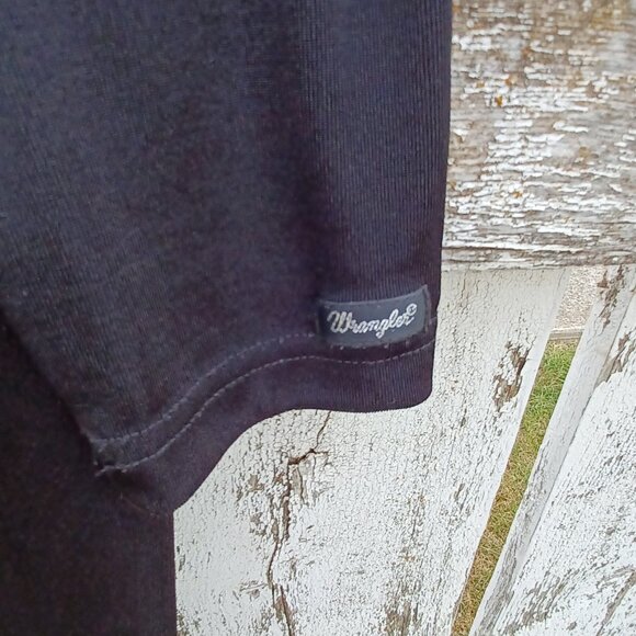 Wrangler Riata Black Sheer Turtleneck - Picture 2 of 6